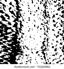 Ink Print Distress Background . Grunge Texture. Abstract Black and white illustration. Vector.