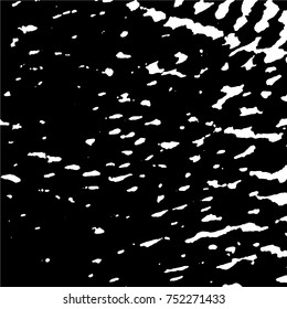 Ink Print Distress Background . Grunge Texture. Abstract Black and white illustration. Vector.