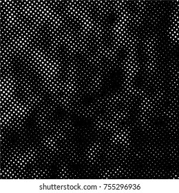 Ink Print Distress Background . Grunge Texture. Abstract Black and white illustration. Vector.
