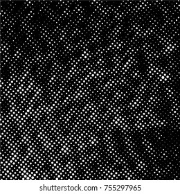 Ink Print Distress Background . Grunge Texture. Abstract Black and white illustration. Vector.