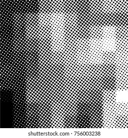 Ink Print Distress Background . Grunge Texture. Abstract Black and white illustration. Vector.