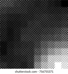 Ink Print Distress Background . Grunge Texture. Abstract Black and white illustration. Vector.