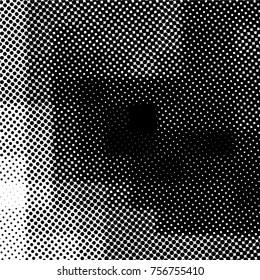 Ink Print Distress Background . Grunge Texture. Abstract Black and white illustration. Vector.