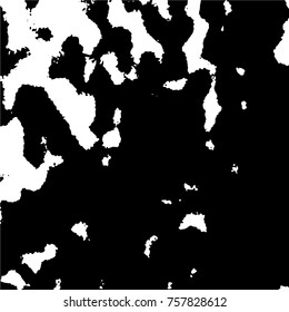 Ink Print Distress Background . Grunge Texture. Abstract Black and white illustration. Vector.