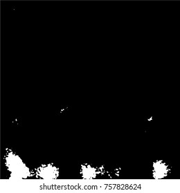 Ink Print Distress Background . Grunge Texture. Abstract Black and white illustration. Vector.
