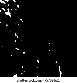 Ink Print Distress Background . Grunge Texture. Abstract Black and white illustration. Vector.