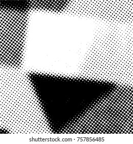 Ink Print Distress Background . Grunge Texture. Abstract Black and white illustration. Vector.