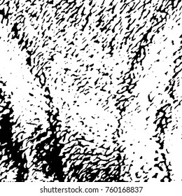 Ink Print Distress Background . Grunge Texture. Abstract Black and white illustration. Vector.