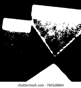 Ink Print Distress Background . Grunge Texture. Abstract Black and white illustration. Vector.