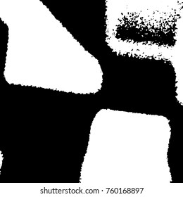 Ink Print Distress Background . Grunge Texture. Abstract Black and white illustration. Vector.