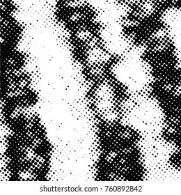 Ink Print Distress Background . Grunge Texture. Abstract Black and white illustration. Vector.