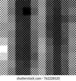 Ink Print Distress Background . Grunge Texture. Abstract Black and white illustration. Vector.