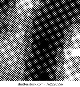 Ink Print Distress Background . Grunge Texture. Abstract Black and white illustration. Vector.
