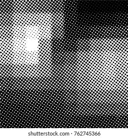 Ink Print Distress Background . Grunge Texture. Abstract Black and white illustration. Vector.