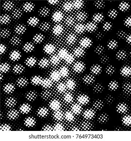 Ink Print Distress Background . Grunge Texture. Abstract Black and white illustration. Vector.