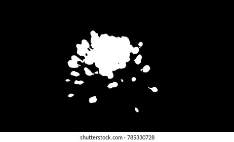 Ink Print Distress Background . Grunge Texture. Abstract Black and white illustration. Vector.