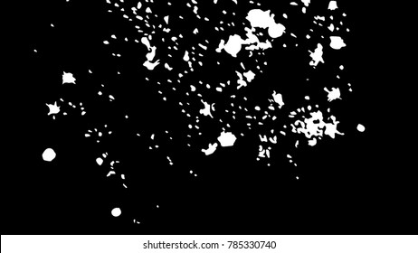 Ink Print Distress Background . Grunge Texture. Abstract Black and white illustration. Vector.