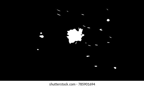 Ink Print Distress Background . Grunge Texture. Abstract Black and white illustration. Vector.