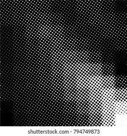 Ink Print Distress Background . Grunge Texture. Abstract Black and white illustration. Vector.