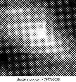 Ink Print Distress Background . Grunge Texture. Abstract Black and white illustration. Vector.