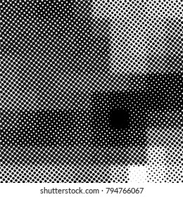 Ink Print Distress Background . Grunge Texture. Abstract Black and white illustration. Vector.