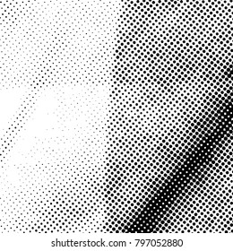 Ink Print Distress Background . Grunge Texture. Abstract Black and white illustration. Vector.