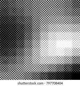 Ink Print Distress Background . Grunge Texture. Abstract Black and white illustration. Vector.