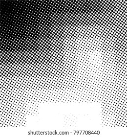 Ink Print Distress Background . Grunge Texture. Abstract Black and white illustration. Vector.
