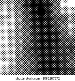 Ink Print Distress Background . Halftone Dots Grunge Texture. Black and white illustration.vector