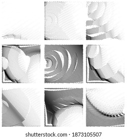 Ink Print Distress Background . Halftone Dots Grunge Texture. Black and white illustration.