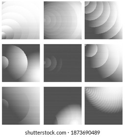 Fondo de la presión de impresión de tinta . Los puntos de semitono borran la textura. Ilustración en blanco y negro.