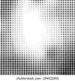 Ink Print Distress Background . Halftone Dots Grunge Texture .