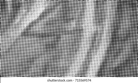 Ink Print Distress Background . Halftone Dots Grunge Texture. Black and white illustration. vector