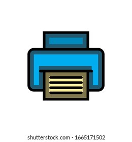 Ink printing machine aka printer icon