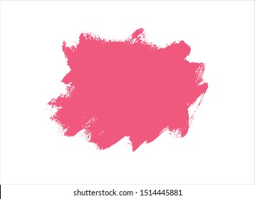 ink red paint stroke background vector
