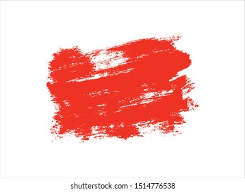 ink red paint stroke background vector