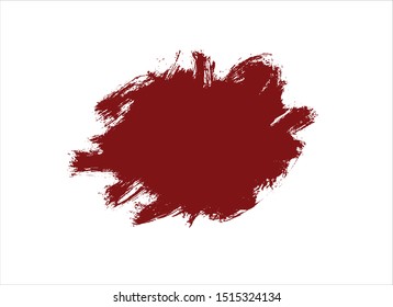 ink red paint stroke background vector