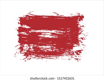 ink red paint stroke background vector