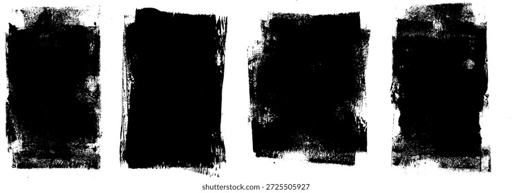Conjunto de plano de fundo da mancha de tinta do cilindro de tinta