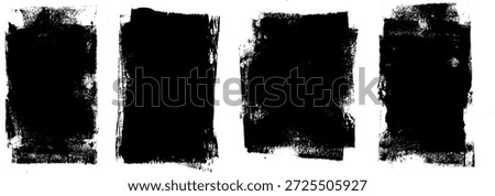 Ink Roller Paint Smudge Background Set