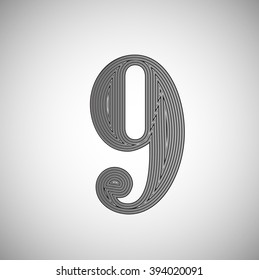 Ink saver character - less ink while printing, vector