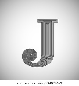 Ink saver character set - less ink while printing, vector