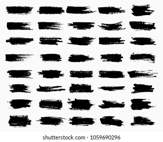 Ink scribble or scratches, black brush watercolor, blob or brushstroke scribble, paint brush for trace or stamp, stroke or dye. Watercolor or texture, smear and painted frame theme