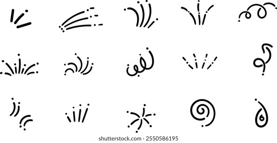 Ink scribbles design set,background design collection,hand drawn Pack.