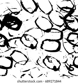 Ink seamless texture. Vector hand drawn grunge illustration