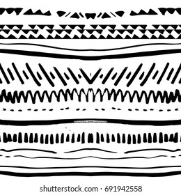 Ink seamless texture. Vector hand drawn grunge illustration