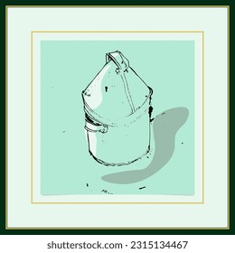 ink sketch hand paint illustration, vector editable ready eps.10
