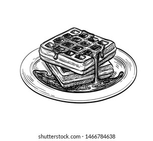 Waffles Sketch Hd Stock Images Shutterstock