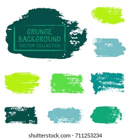 Ink smudge abstract shape stains and spots vector patch. Vintage design background elements vector collection. Paint splash, stain, dab, ink or acrylic texture. Brush stroke backgrounds set.