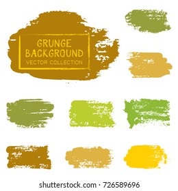 Ink smudge abstract shape stains and spots vector patch. Vintage design background elements vector collection. Paint splash, stain, dab, ink or acrylic texture. Brush stroke backgrounds set.